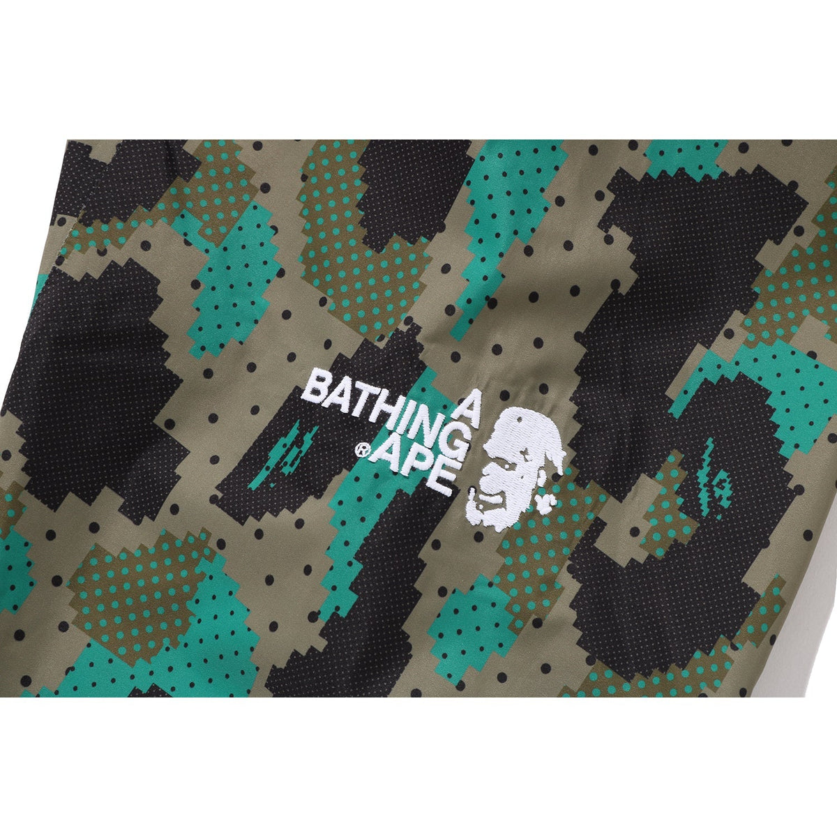 BAPE BY KAZUKI KURAISHI CAMO SHARK PACKABLE SNOWBOARD JACKET MENS