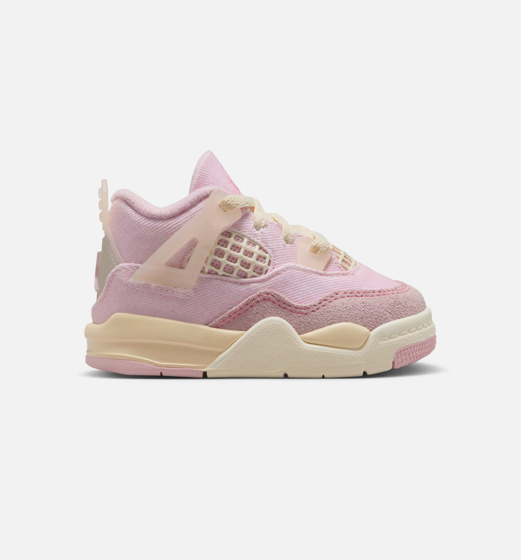 Air Jordan 4 Retro Pink Pearl And Iced Carmine Infant/Toddler Shoes - Iced Carmine Coconut Milk Anthracite