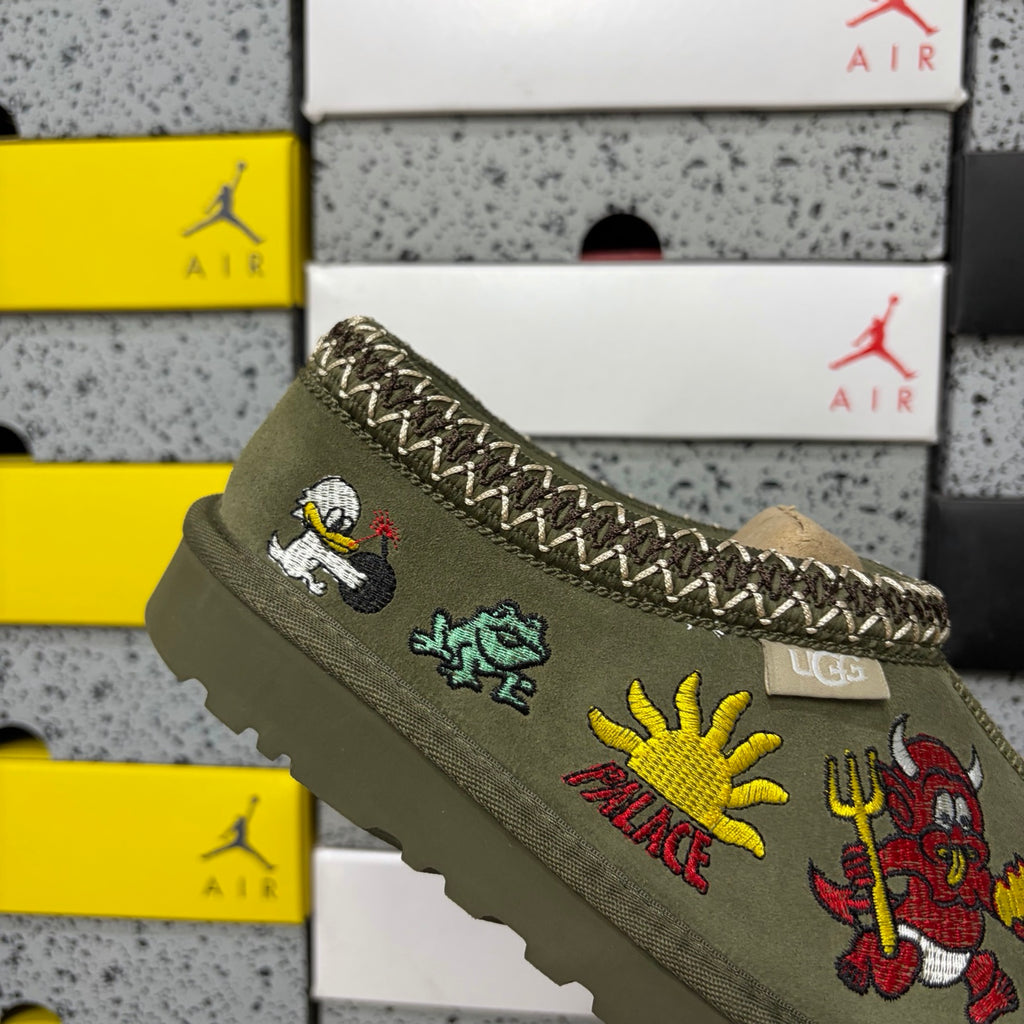 UGG x Palace Tazz Mule – Olive (Sizes 36–45)