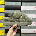UGG Sherpa Platform Slipper – Sage (Sizes 35–40)