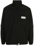 A BATHING APE® detachable logo-print bomber jacket