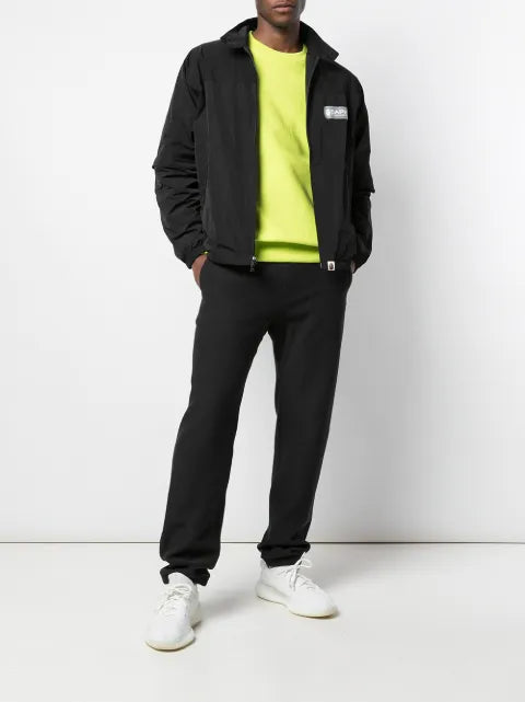 A BATHING APE® detachable logo-print bomber jacket