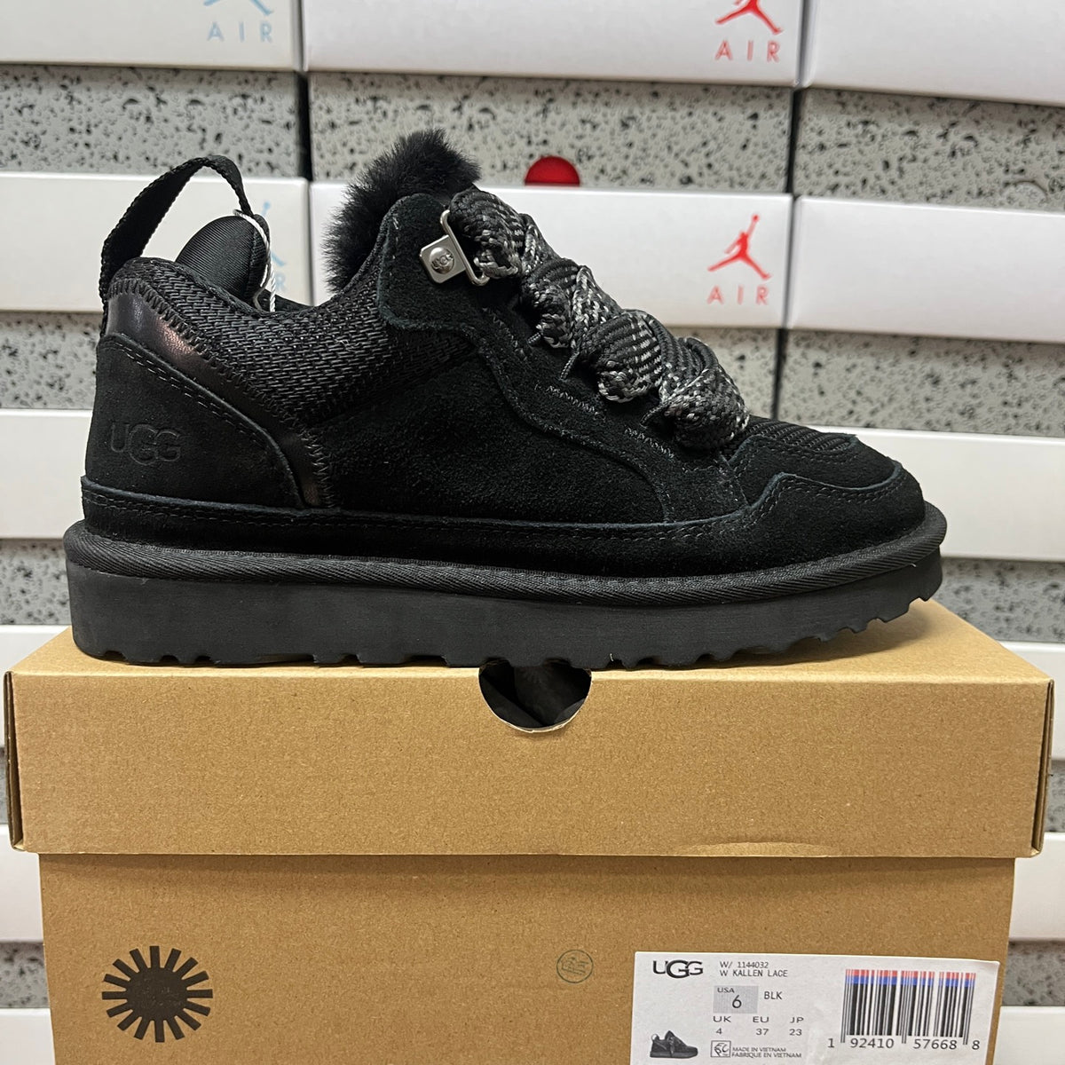 UGG Lowmel Sneaker Boot – Black (Sizes 35–40)