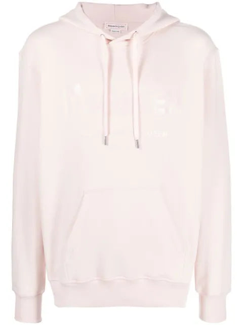 Alexander McQueen graffiti-logo print hoodie