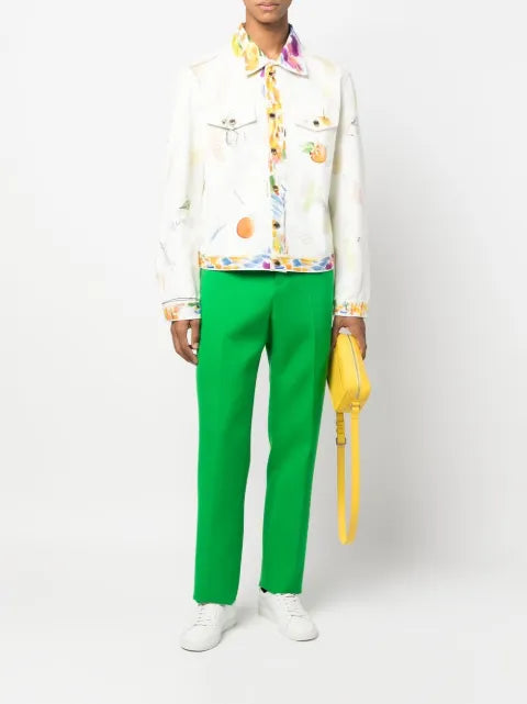 Casablanca fruit-print cotton jacket