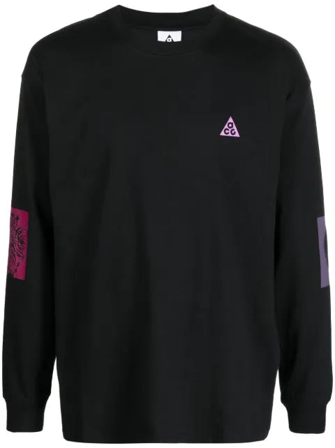 Nike logo-print crew-neck jumper