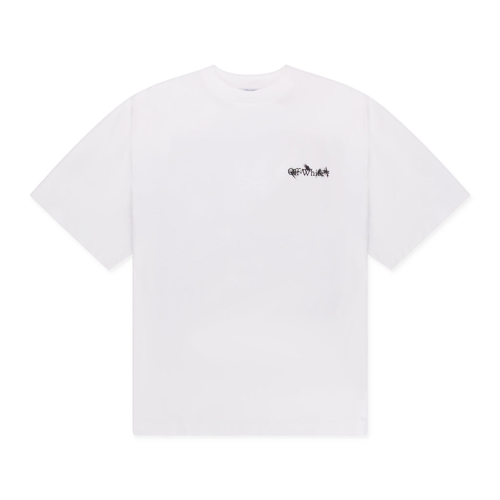 White Flower Arrow Skate T-shirt