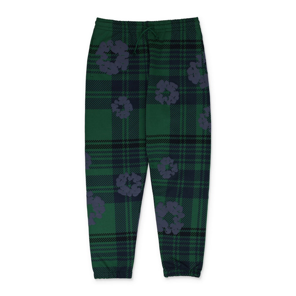 Navy Plaid Wreath Sweatpant