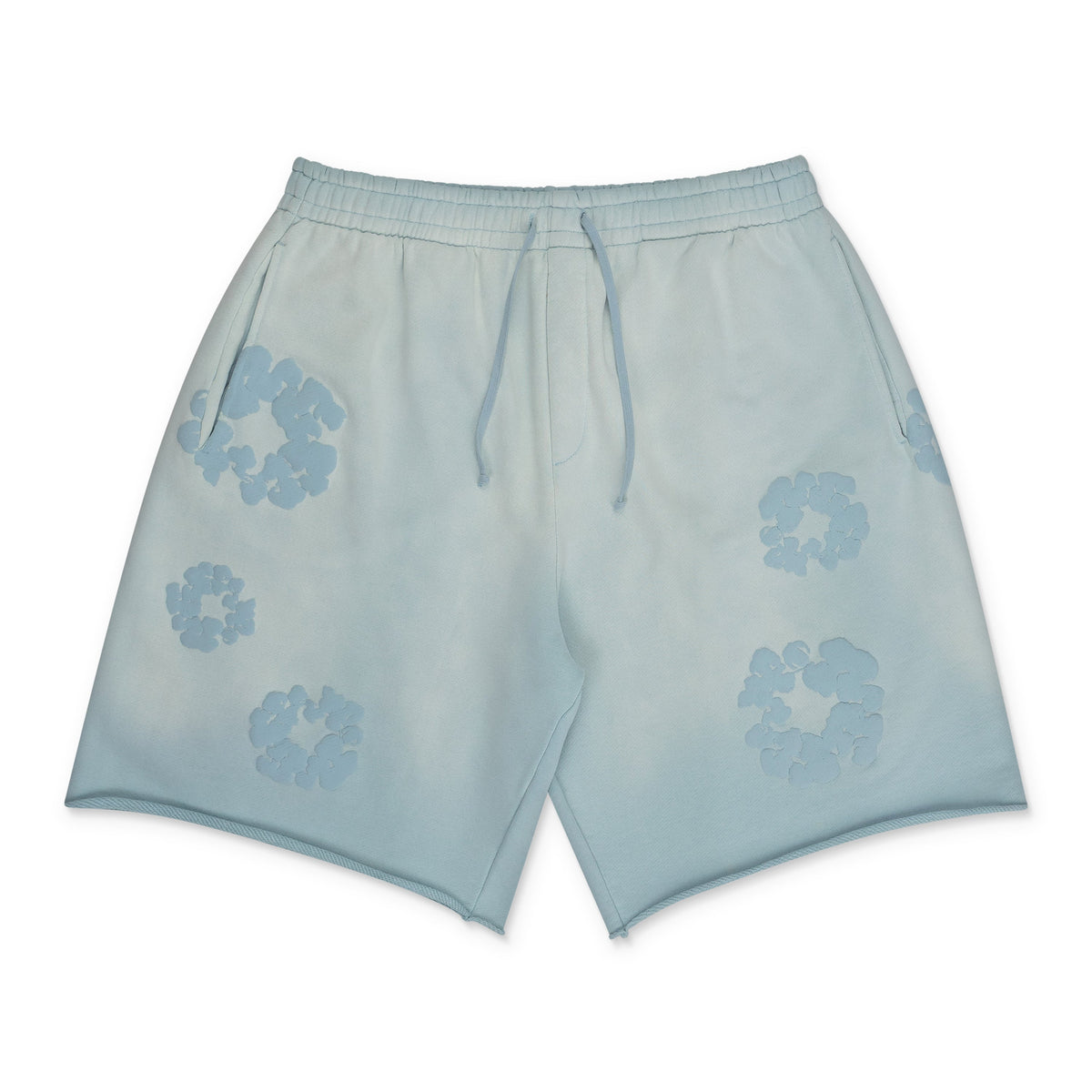 Blue Mono Wreath Sweatshorts
