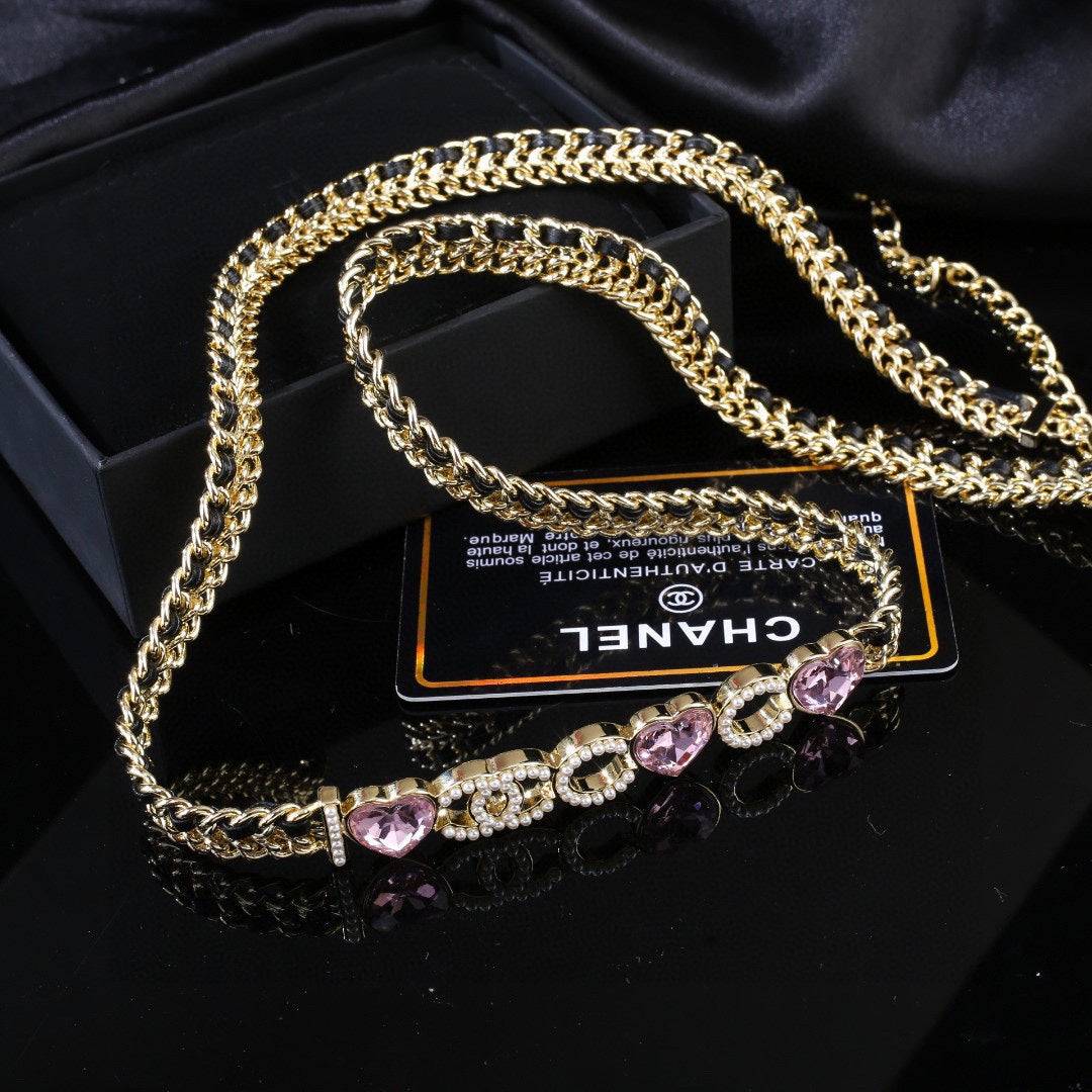 CHANEL 25S GOLD CHAIN BELT 610441