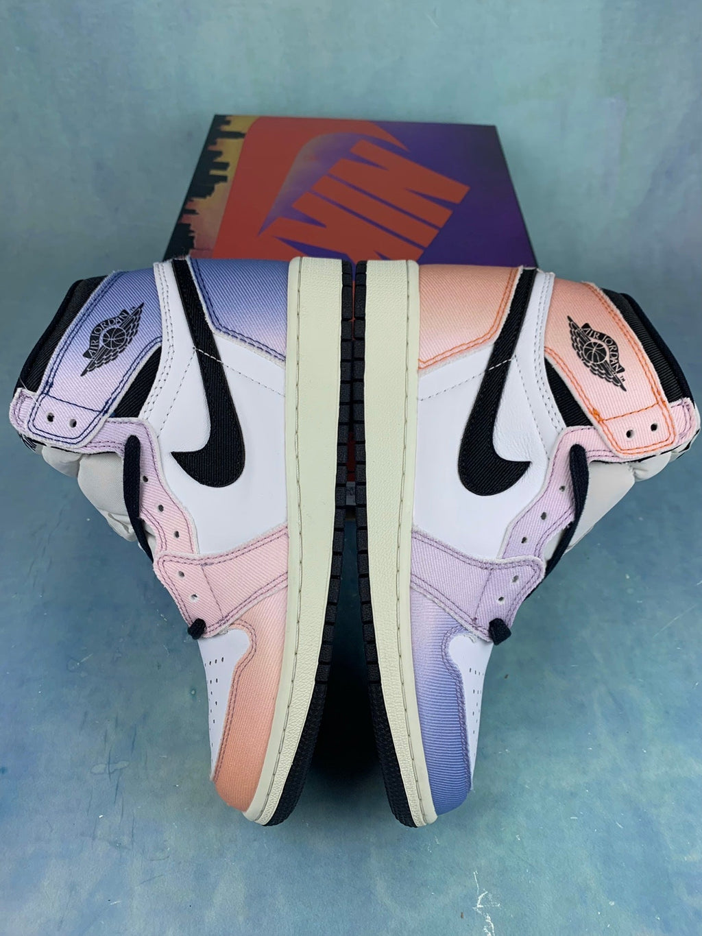 Air Jordan 1 High Craft White-to-Purple Gradient Unisex Sneakers
