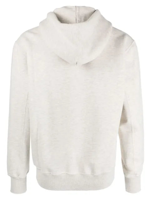 Autry mélange-effect cotton hoodie