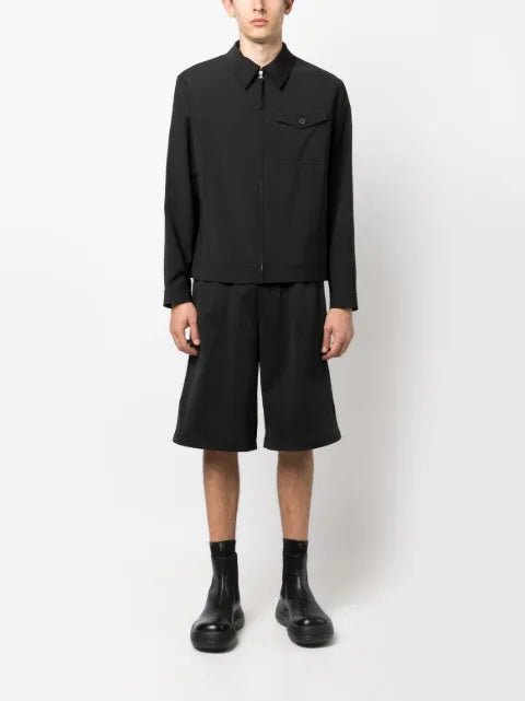 Helmut Lang zip-up tailored shirt jacket