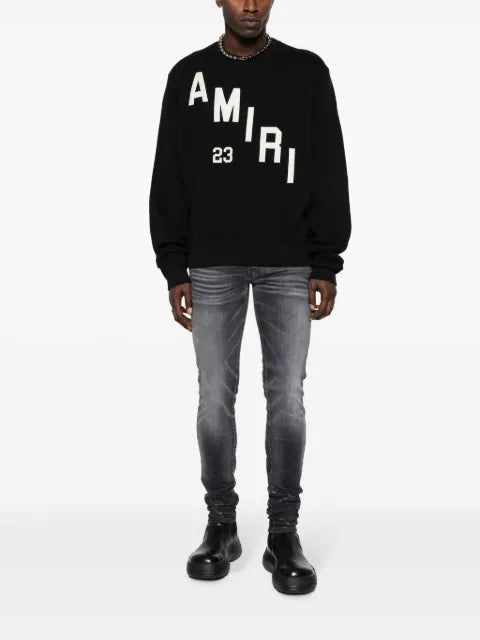 AMIRI logo-print cotton sweatshirt