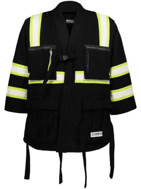 Mostly Heard Rarely Seen cargo wool-blend jacket
