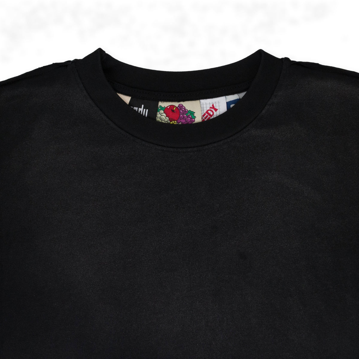 MULTI TAG BLACK T-SHIRT