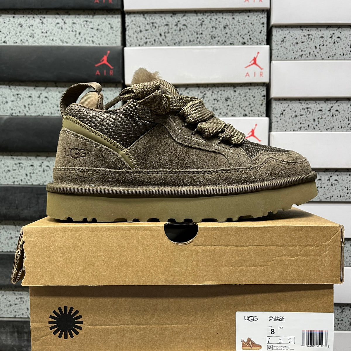 UGG Lowmel Sneaker – Smoky Brown (Sizes 35–44)