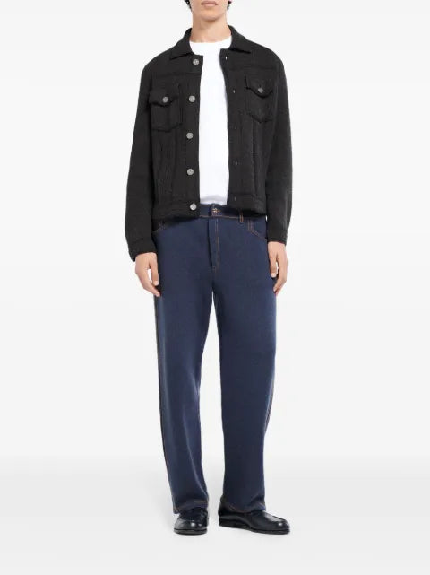 Barrie knitted denim jacket