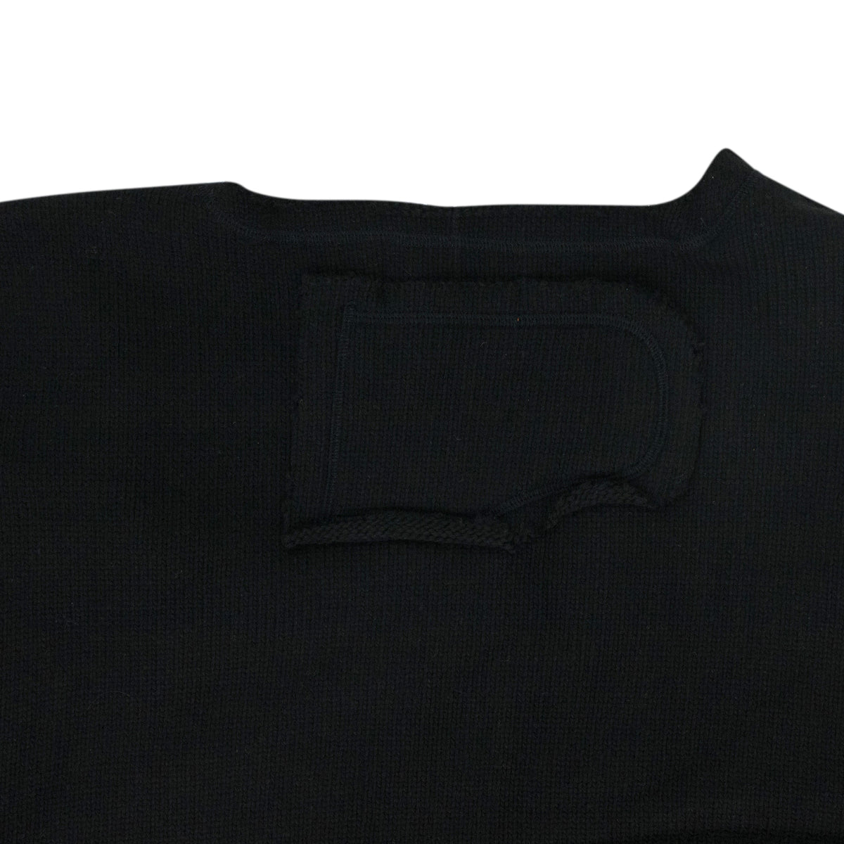 Black Unadorned Sweater Vest