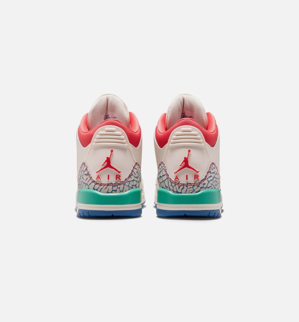 Air Jordan 3 Retro Play Your Way Kids' Shoes - Cream/Red/Blue/Green