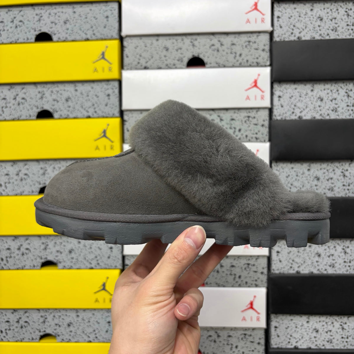 UGG Coquette Slipper – Grey (Sizes 35–40)