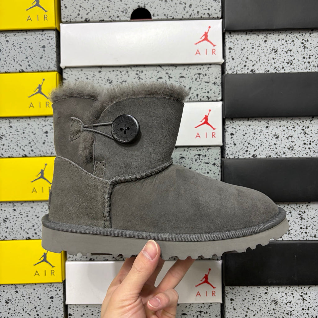 UGG Bailey Button Mini Boot – Gray