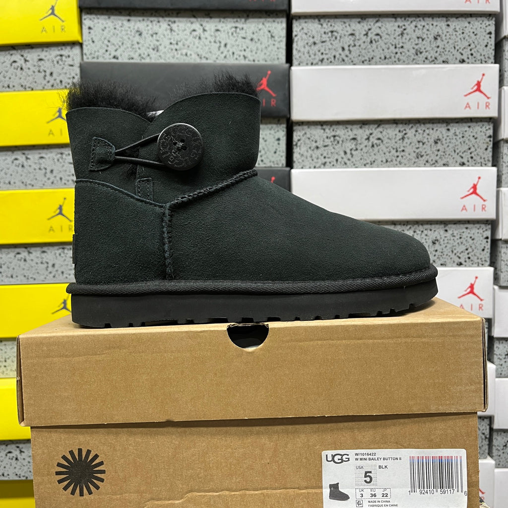 UGG Bailey Button Mini Boot – Black