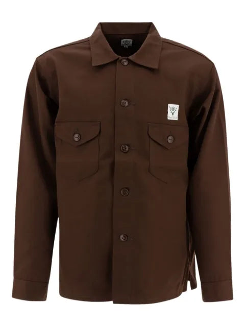 SOUTH2 WEST8 button-down chest-pocket shirt jacket