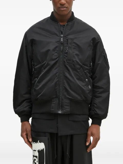MANASTASH ribbed bomber jacket