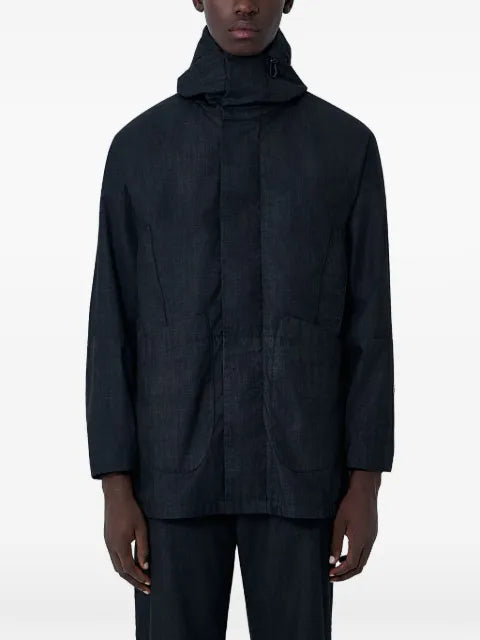Massimo Osti Studio hooded patch-pocket jacket