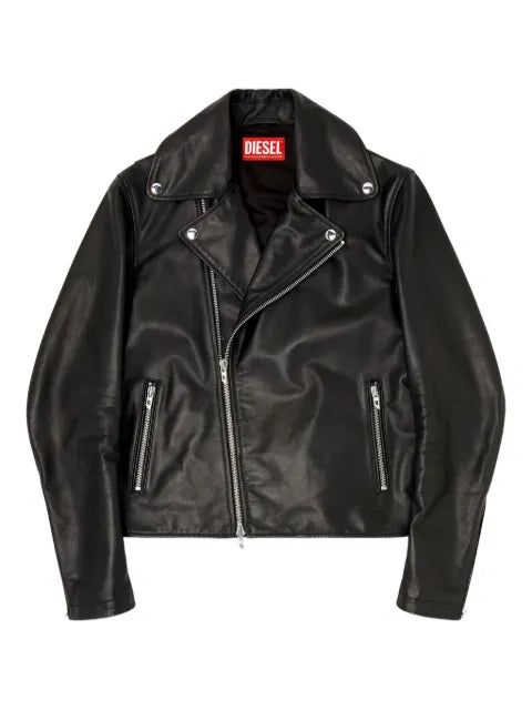 Diesel L-Eo-Wrd leather jacket