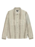 Stüssy stripe sherpa shirt