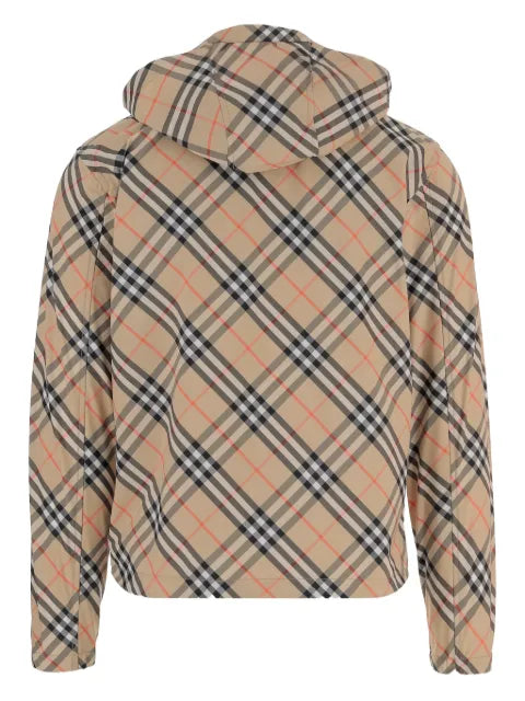 Burberry checked hooded jacket