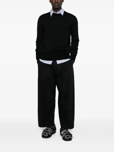 sacai long-sleeve crew neck sweater
