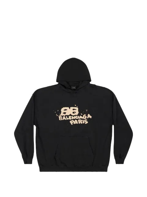 Balenciaga lettering-detail hoodie