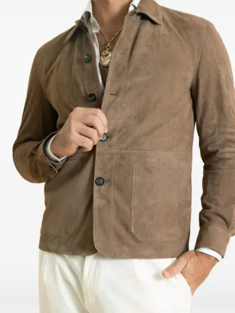 Eleventy Button front shirt jacket