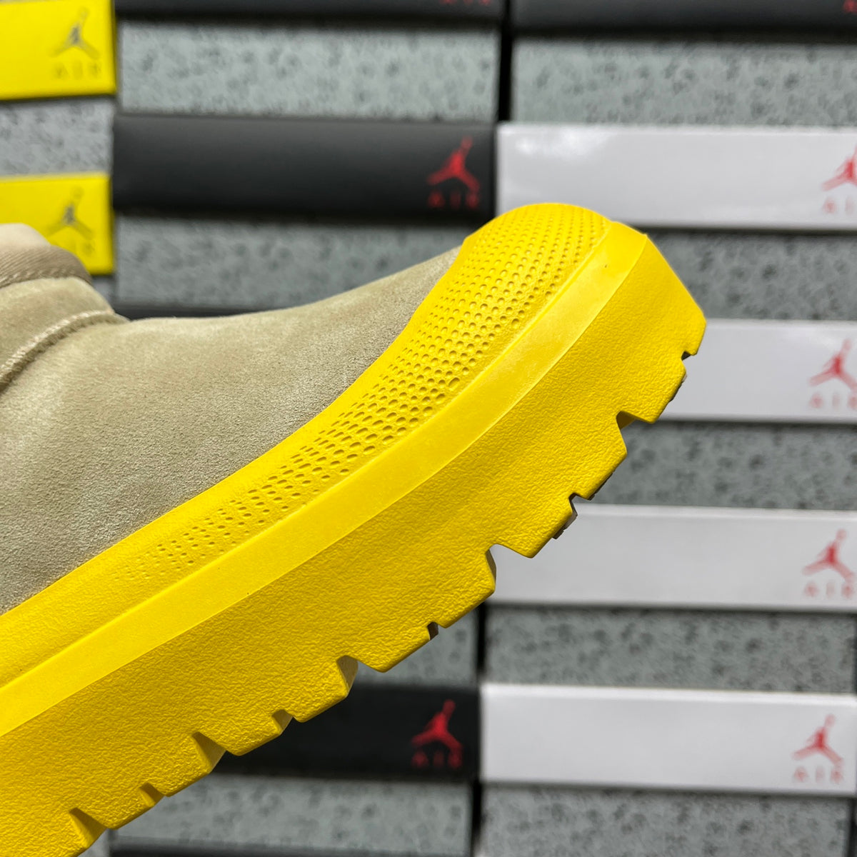 UGG Ultra Mini Platform Boot – Sand & Yellow (Sizes 35–45)