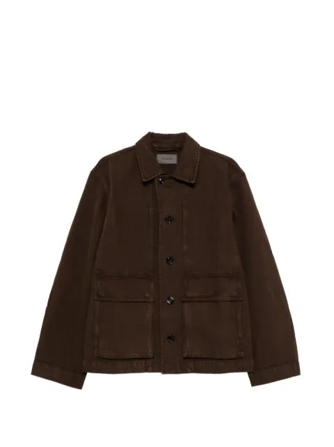 LEMAIRE boxy jacket in heavy garment-dyed broken twill