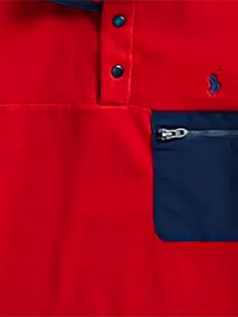 Polo Ralph Lauren mock-neck fleece sweater