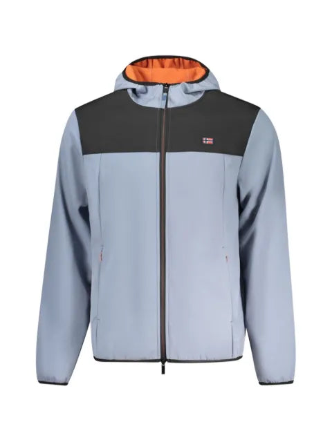 NORWAY 1963 colour-block hooded jacket