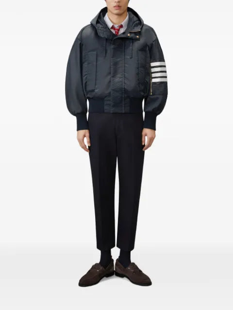 Thom Browne tech twill 4-Barflight jacket