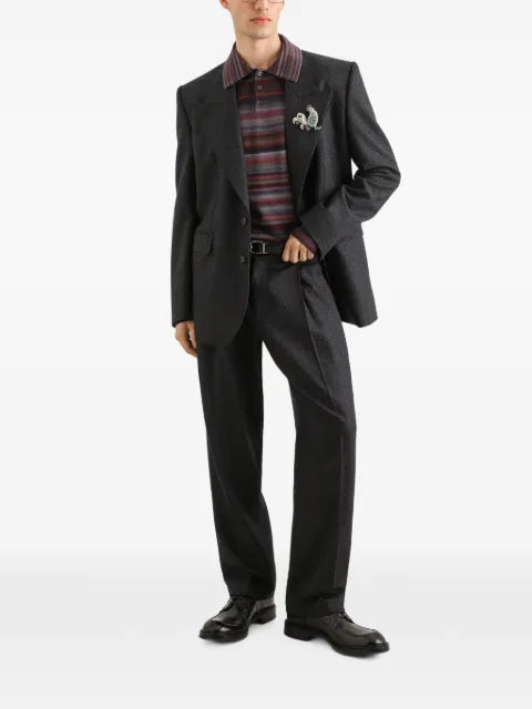 Dolce & Gabbana Sinatra single-breasted wool flannel jacket