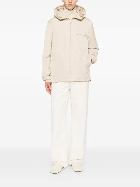SANDRO logo-detail zip-up jacket