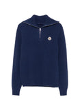 Moncler logo rib wool turtleneck