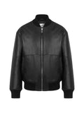 Love Moschino logo-plaque leather jacket