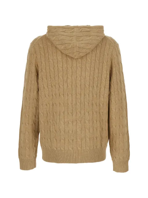 Polo Ralph Lauren cable-knit zip-up hoodie
