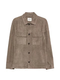 Arma suede flap-pocket shirt jacket