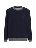 Brunello Cucinelli cotton French terry sweatshirt with embroidery