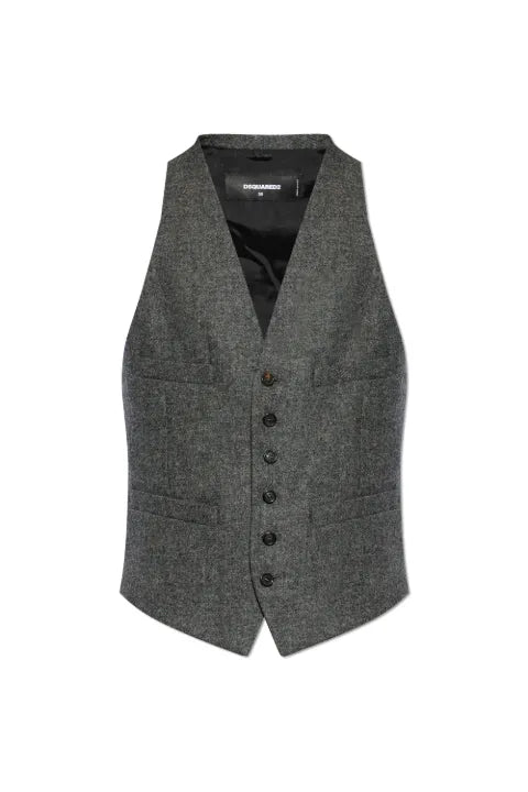 DSQUARED2 button-up waistcoat