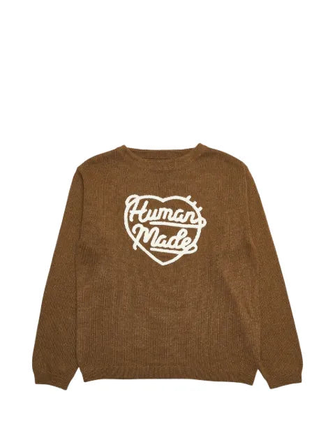 Human Made heart-logo knit jumper